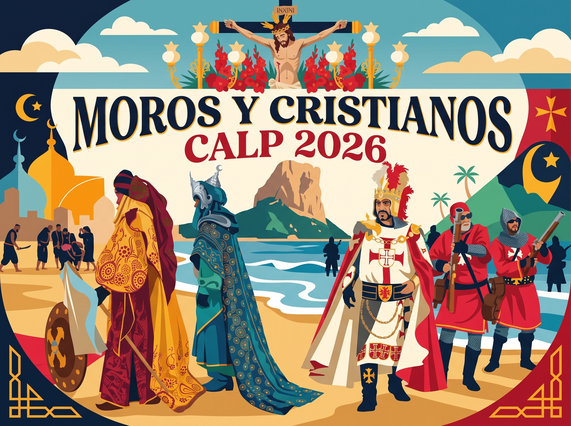 Calp estrena sus Moros y Cristianos como Fiesta de Interés Turístico Nacional en su 50.º aniversario